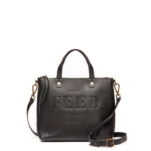 FEED Eleanor Black Leather Crossbody Bag